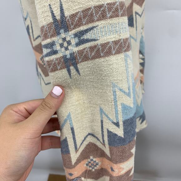 Outback Shirt Womens S Small Sand Brianna Aztec Flannel Pearl Snap Button Top - Picture 7 of 16